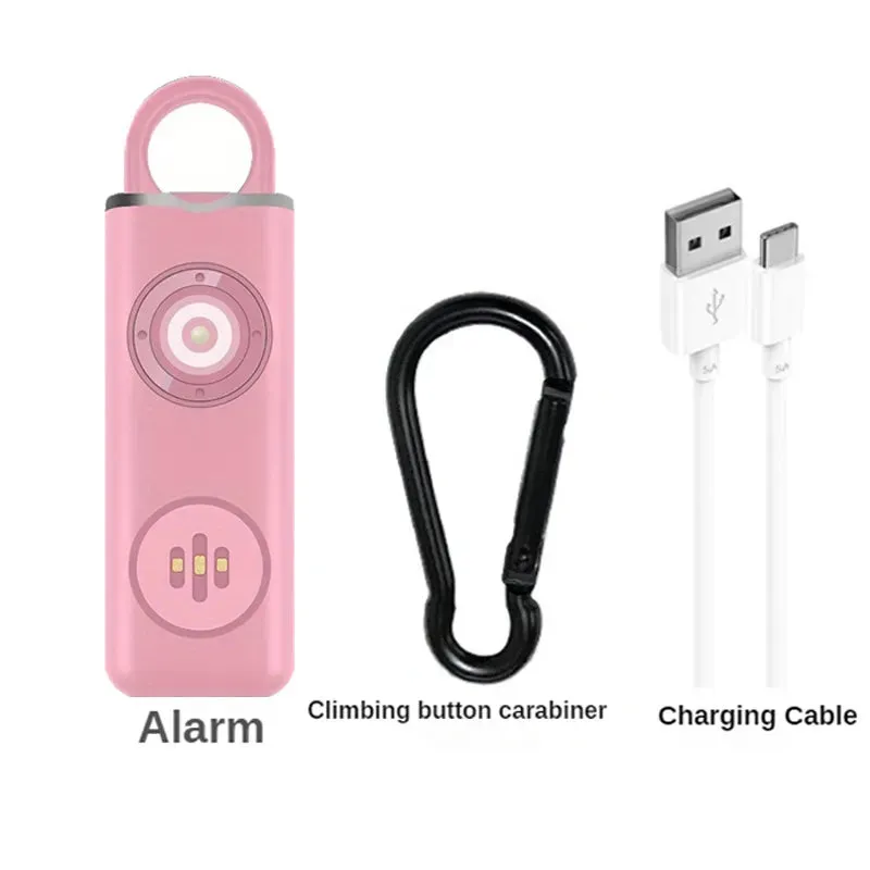 Pendant Personal Alarm   LED Emergency Light Self Defense Keychain