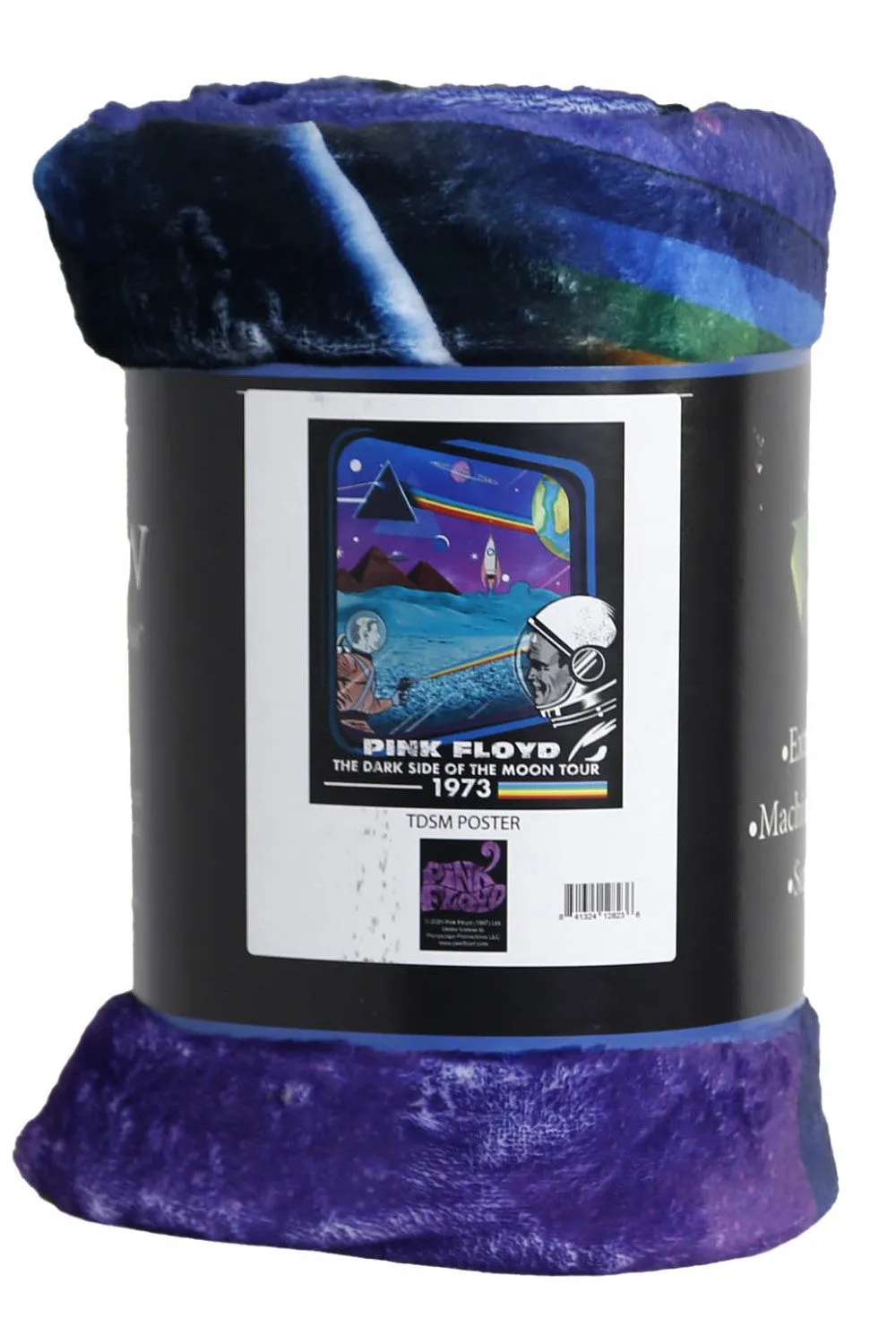 Pink Floyd Fleece Throw Blanket Dark Side Of The Moon Retro