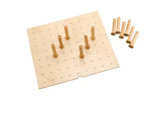 Rev-A-Shelf Small 24 x 21 Wood Peg Board System w/ 9 pegs 4DPS-2421