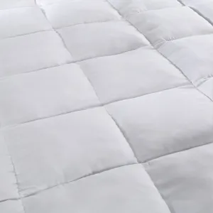 Royal Comfort 1000GSM Luxury Bamboo Fabric Gusset Mattress Pad Topper Cover King White