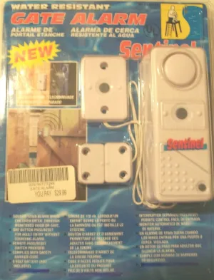 Sentinel Water Resistent Gate Alarm / Pool Alarm with 2 Side Access