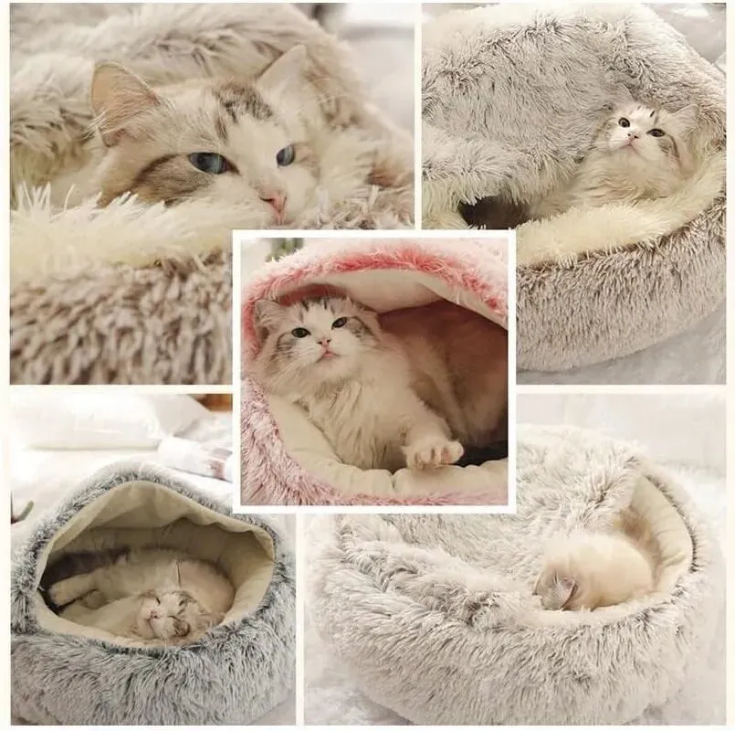 Soft Plush Cozy Pet Bed for Your Cat or Dog