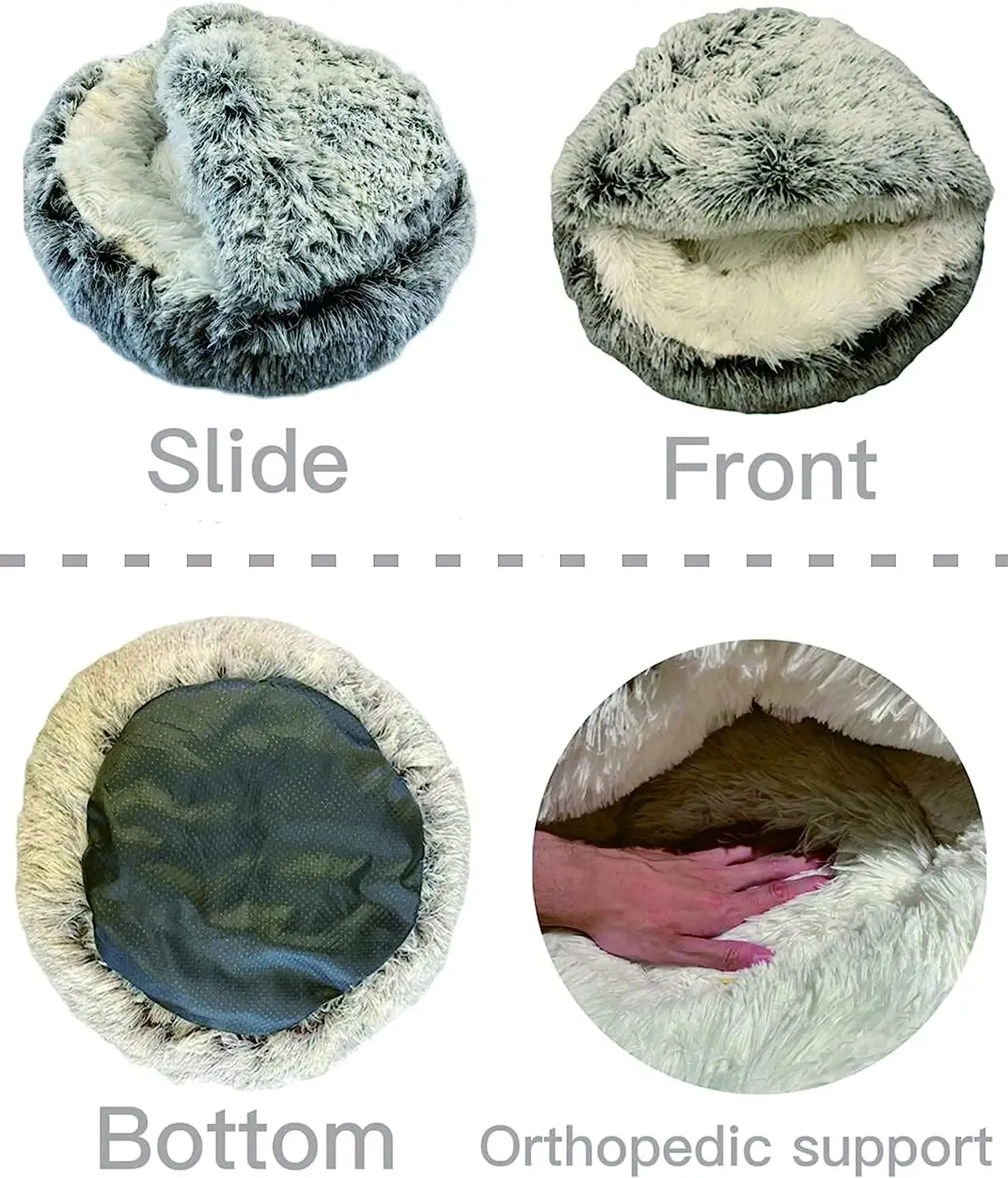 Soft Plush Cozy Pet Bed for Your Cat or Dog