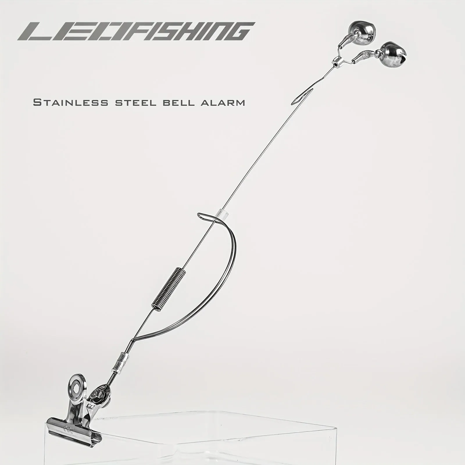 Stainless Steel Fishing Rod Alarm Clip with Loud Indicator