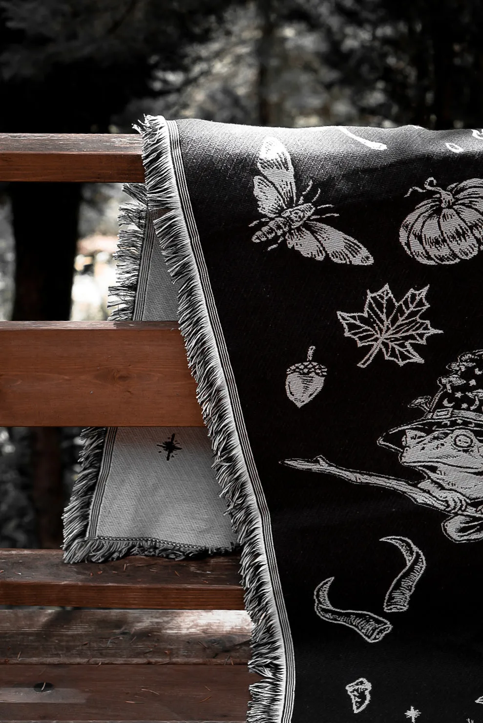 The 'Cottage Witch' Woven Tapestry Blanket