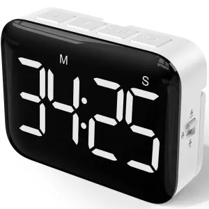 Timer Large Screen Digital Time Manager Kitchen Baking Countdown Mute Timer