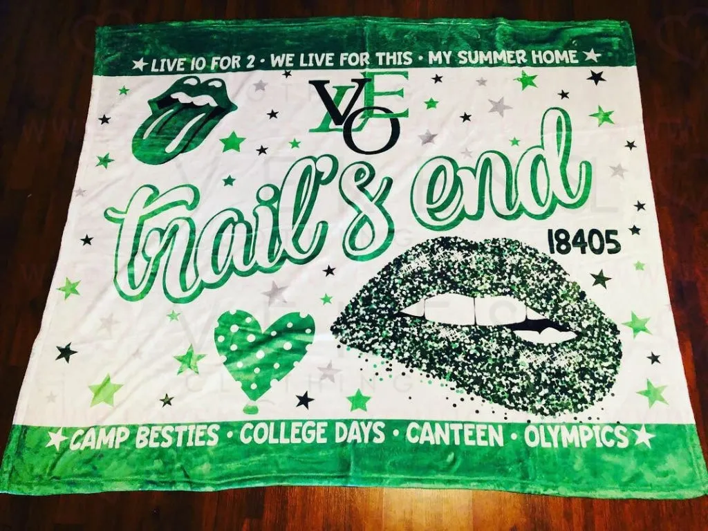 Trail's End Camp Custom Fleece Blanket