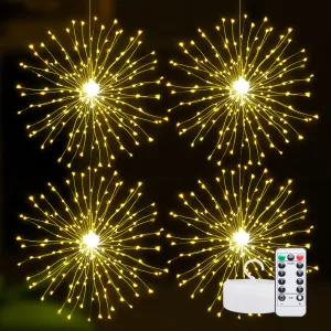 Warm White Firework Lights Christmas Decoration